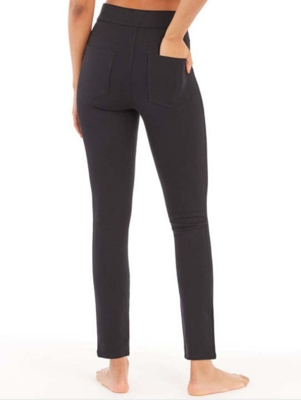 SPANX Black Skinny High-Rise Ponte Pants